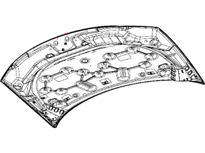 Mopar 5008923AF Hood Panel