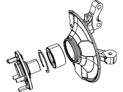 Mopar 4854635AB Front Knuckle And Hub