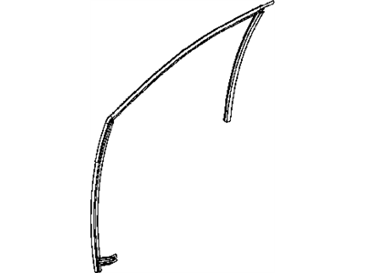 Mopar 4894125AE WEATHERSTRIP-Front Door Glass