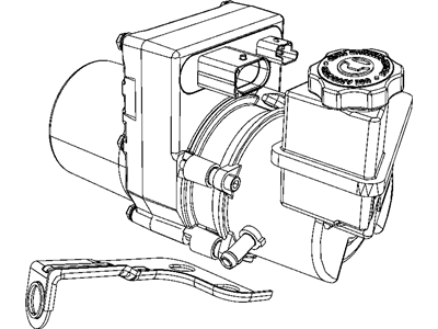 Mopar 68059524AD Power Steering Pump W/Reservoir & Bracket