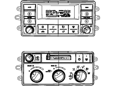 Mopar 55056675AF Air Conditioner And Heater Control