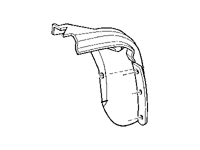 Mopar 55295592 Shield-Front Fender Right