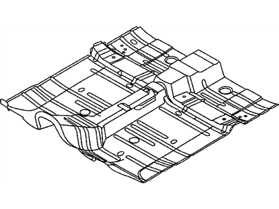 2001 Chrysler Sebring Floor Pan - 4814982AB
