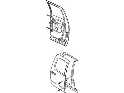 Mopar 55276119AJ Door-Rear