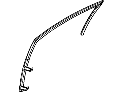 Mopar 5008576AB WEATHERSTRIP-Front Door Glass Run