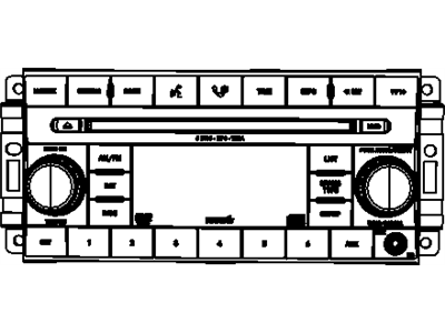 Mopar 5064922AG Radio-AM/FM/6 DVD/SDARS