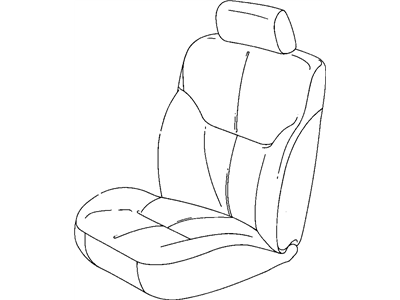 Mopar 1CT351D2AA Front Seat Back Cover