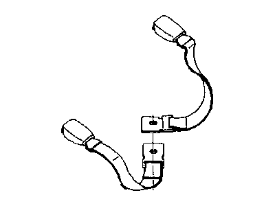 Mopar 5JC531X9AB Buckle Half Seat Belt