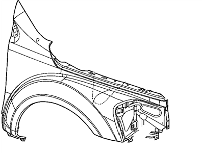 Chrysler Fender - 68003357AB