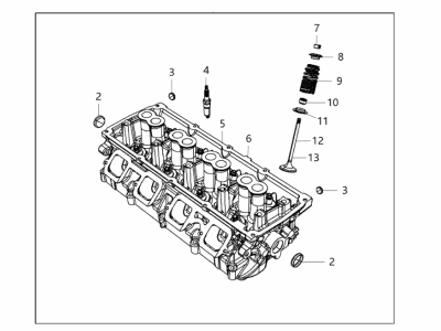2017 Ram 2500 Cylinder Head - 68280504AB