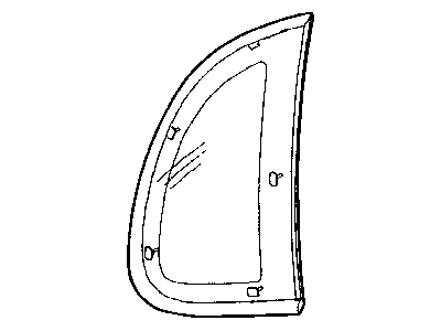 Mopar 5257961AE Glass-Quarter Window