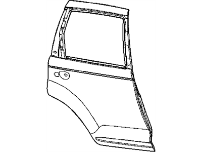 Mopar 4724782AE WEATHERSTRIP-Rear Door Belt