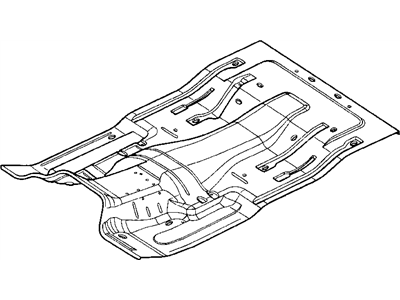 2002 Dodge Ram 2500 Floor Pan - 55275180AC