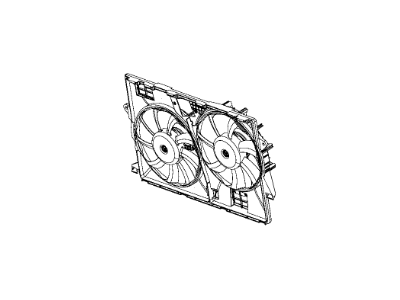 2017 Jeep Cherokee Cooling Fan Assembly - 52014621AE
