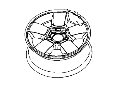 Mopar 5HE38PAKAC Aluminum Wheel