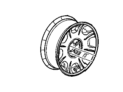 Mopar 5290991AA Aluminum Wheel