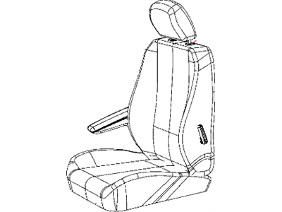 Mopar 1UR62HL5AA Front Seat Back Cover