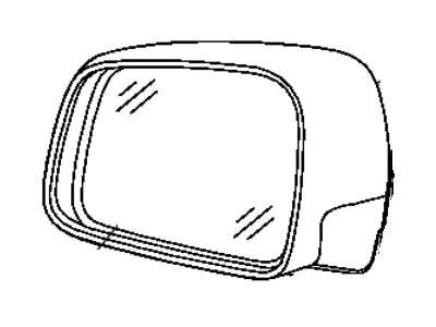 2015 Jeep Grand Cherokee Car Mirror - 5SG24KARAB