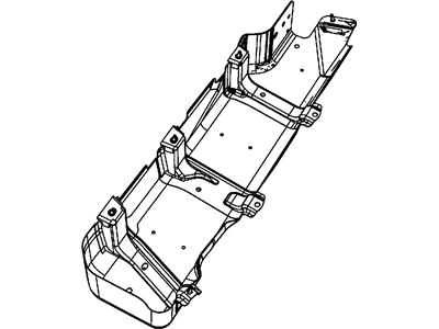 2007 Jeep Wrangler Fuel Tank Skid Plate - 52126175AB