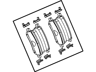 2012 Dodge Journey Brake Pad - 68029887AB