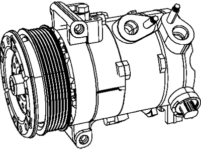 2010 Chrysler Sebring A/C Compressor - 55111541AB