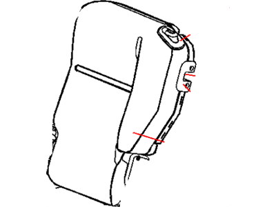 Mopar 1CF451FLAA Rear Seat Back Cover