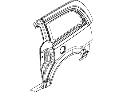 Mopar 4894756AE Panel-Quarter