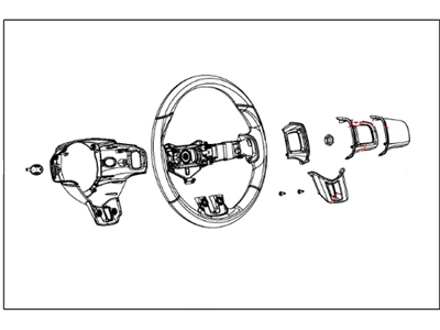 Dodge Dart Steering Wheel - 1TL38DX9AF