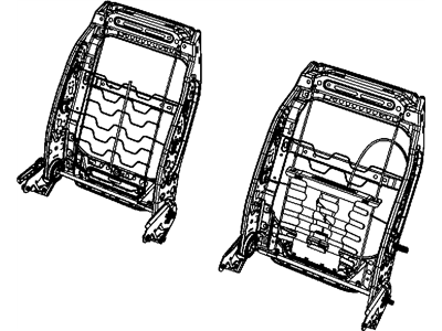 Mopar 68002674AA Frame-Front Seat Back