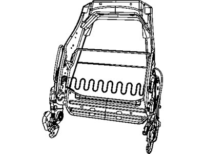 Mopar 5175725AA Frame-Front Seat Back
