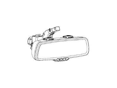 2013 Ram 2500 Car Mirror - 68096090AA