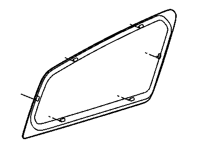 Mopar 5065638AC Glass-Quarter Window