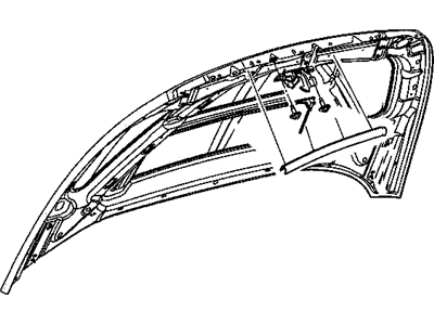 Mopar 55359293AA STRIKER-Hood Latch