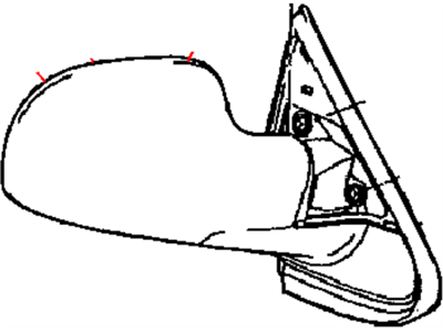 Mopar 4894404AF Passenger Side Mirror Outside Rear View