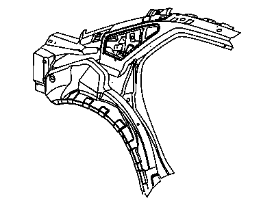 Mopar 5135902AM Panel-Body Side Aperture Rear