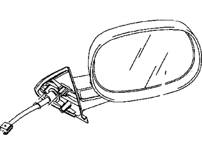 Mopar 55154846AE Passenger Side Mirror Outside Rear View