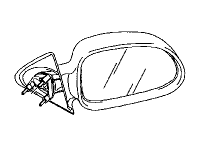 Mopar 55077250AB Passenger Side Mirror Outside Rear View