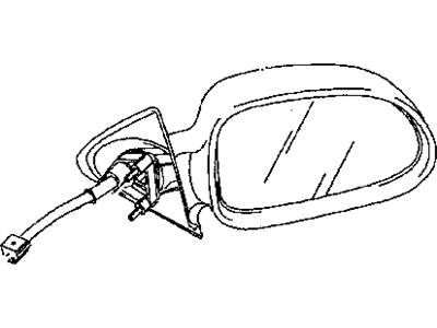 Mopar 55077254AE Outside Rear View Mirror