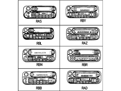 Mopar 4858513AH Radio-AM/FM/CASSETTE With Cd Cont