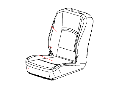 Mopar 5LG23DK2AA Front Seat Back Cover