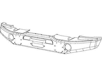 Mopar 68159372AC Front Bumper