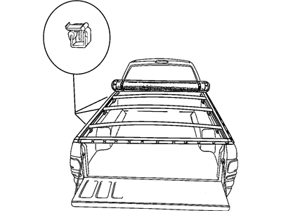 Mopar 5161951AA Rear Rail-TONNEAU Cover