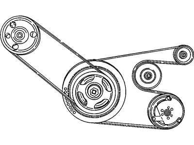 Dodge Stratus Drive Belt - 4663182