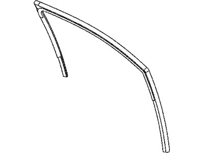 Mopar 5067768AB WEATHERSTRIP-Front Door Glass Run