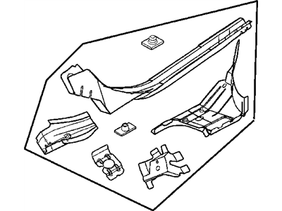 Mopar 4814701AC Rail-Front Side Rail Rear