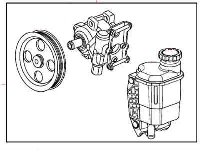 Mopar 52113364AE Power Steering Pump With Pulley