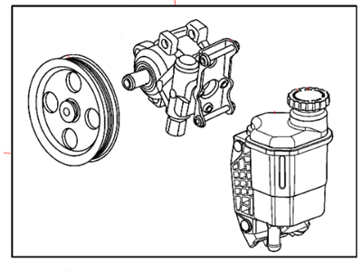 2003 Dodge Ram 1500 Power Steering Pump - 52113364AE