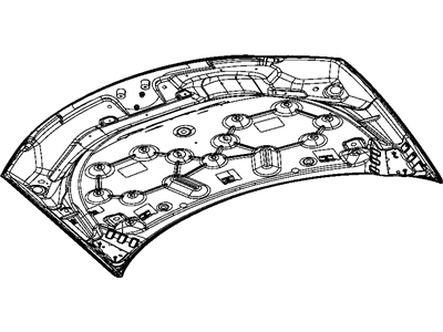 Mopar 4673878AA Sebering Convertible & Sedan Front Hood Panel Assembly