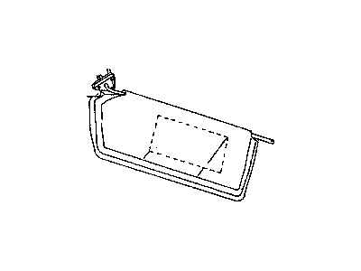 2002 Dodge Dakota Sun Visor - 5HW64TL2AA