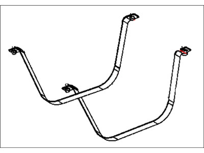 2004 Jeep Liberty Fuel Tank Strap - 52100334AE